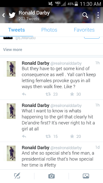 Is Ronald Darby right? 