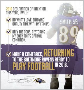 Steve Smith of the Ravens just announced that he is coming back next year