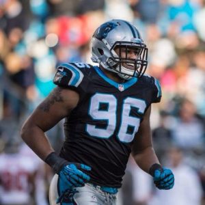 Panthers have released defensive end Wes Horton