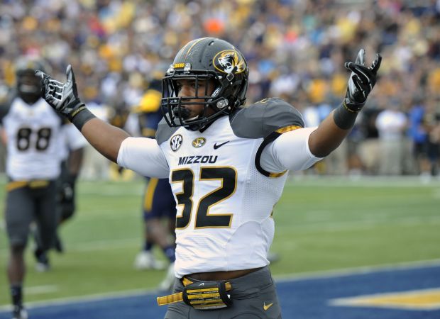 Missouri running back Russell Hansbrough has good vision and is quick. Hansbrough could be a steal in the NFL Draft 