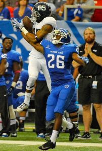 Dartez Jacobs the hard hitting safety from Georgia State is a very solid player with tons of range in the secondary