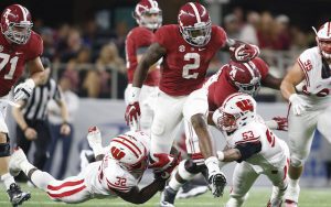 Alabama running back Derrick Henry weighed in at 247 pounds at the Scouting Combine