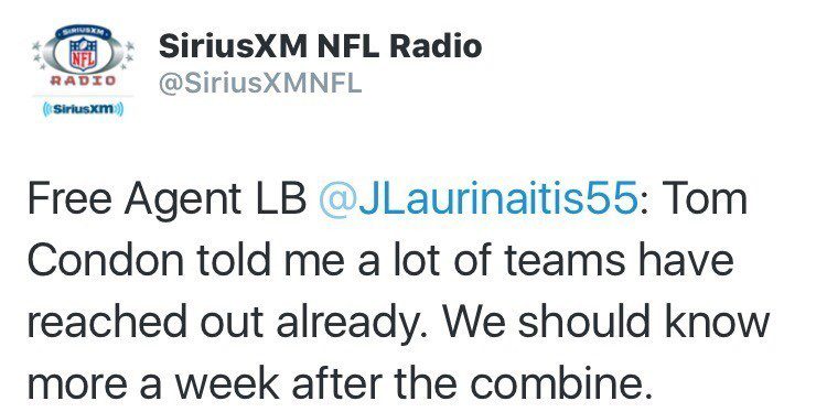 Linebacker James Laurinaitis is drawing interest from teams