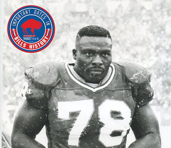 Bruce Smith will announce the Buffalo Bills second round pick 