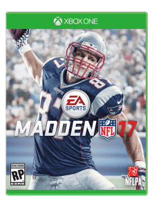 Patriots tight end Rob Gronkowski is on the cover of Madden 17