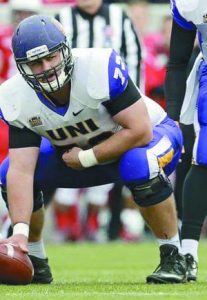 University of Northern Iowa center Rob Rathje is a beast in the middle of the line
