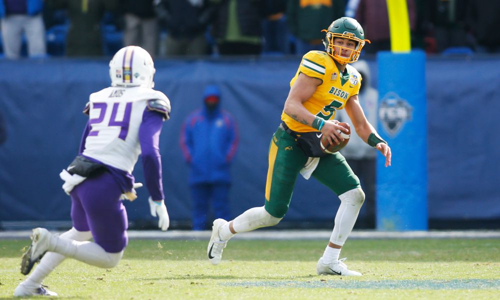 Trey Lance NDSU Dolphins trading out