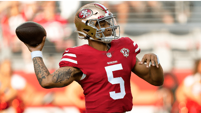 Rookie QB Trey Lance looked shaky in his 49ers debut