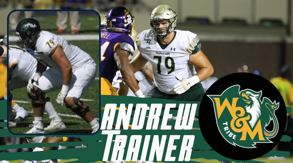 Andrew Trainer the massive offensive tackle from William and Mary recently sat down with NFL Draft Diamonds lead scout Jimmy Williams