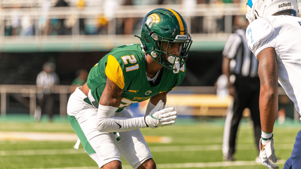Brandon Savage is a savvy playmaker in Norfolk State's secondary. He recently sat down with NFL Draft Diamonds writer Jimmy Williams.