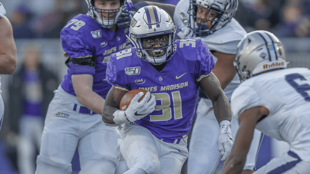 JMU RB Percy Agyei-Obese exerts a great deal of physicality in his game, being a bruising runner as well as being an above-average pass blocker.  Hula Bowl scout Mike Bey breaks him down the as an NFL Prospect in this report.