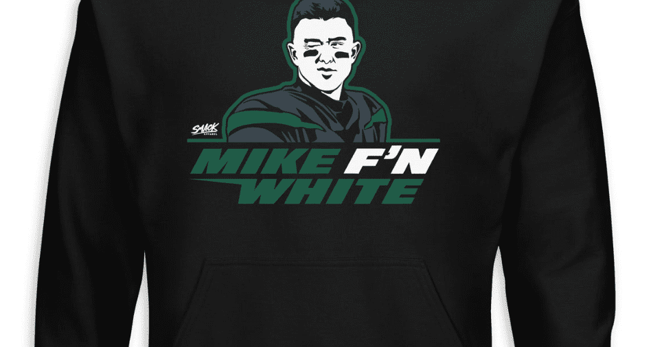 jets mike white t shirts