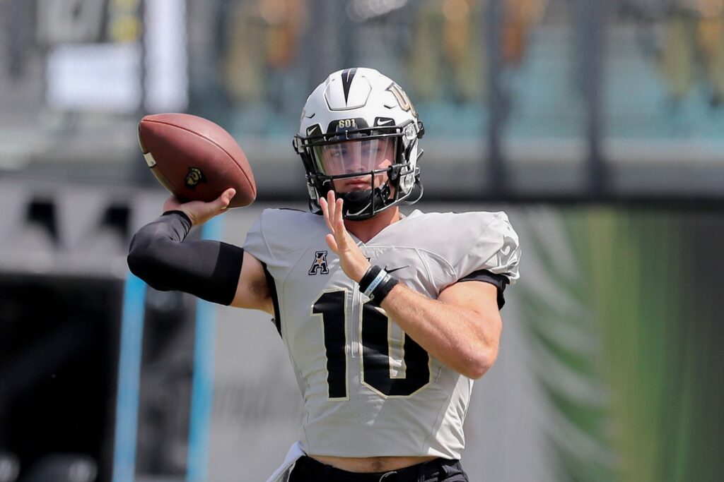 John Rhys Plumlee Scouting Report, Can the UCF Knights gunslinger improve his draft stock with another solid year. 