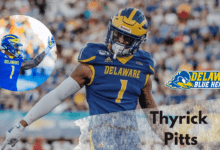 Thyrick Pitts is a big-time playmaker from the University of Delaware. The physical WR with great ball skills is flying under the radar in the 2023 NFL Draft. He recently sat down with NFL Draft Diamonds Nick DiMeglio for this exclusive Zoom interview. Make sure you check it out and hit the Like and Subscribe Button.