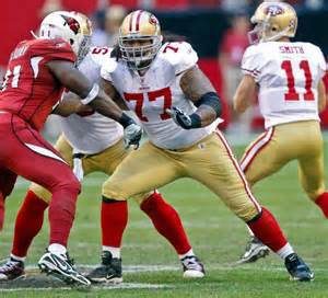 Former 49ers guard Mike Iupati left the Cardinals/Seahawks game with a neck injury