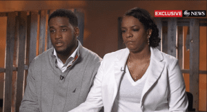 De'Andre Johnson and his mother addressed the media