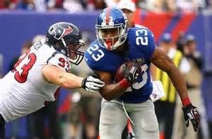 Giants running back Rashad Jennings says the Giants coaches told him not to score