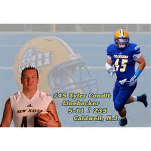 Linebacker Tyler Condit of UNH has been amazing this season, leading the league in tackles 