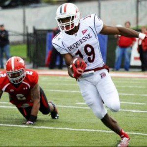 Duquesne WR Chris King was released by the Cardinals following an injury