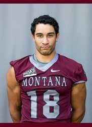 Montana wide out Tyler Lucas is a big target. He could be an intriguing prospect 
