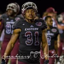 Tyrell Curry of Eastern Kentucky is an athletically gifted defensive back that will make you pay if you come across the middle