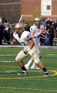 John Carroll offensive lineman Anthony Latina is a veteran on the line for JCU. He is a good player with great movement.