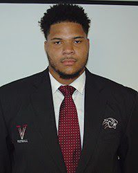 Virginia Union has a monster offensive tackle in Dahon Taylor. He does a great job at slowing down defenders. 