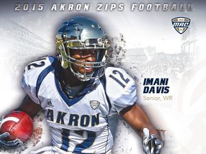 Akron wide out Imani Davis is a great wide out with good and sand speed.