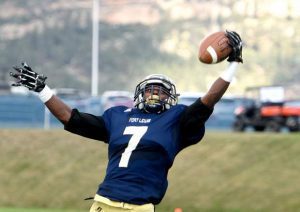 Fort Lewis College wide out Juquelle Thompson has good hands