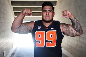 Oregon State University defensive tackle Kyle Peko is a standout. 