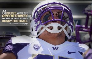 Washington defensive tackle Siosifa Tufunga is a big boy with a mean streak 