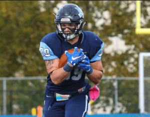 Kean University tight end Jonathan Schmitt has soft hands. He could be a good H Back option in the NFL