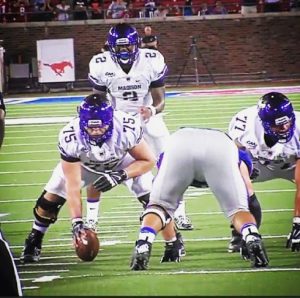 James Madison center Dominick Richards is a leader and was the anchor of his offensive line at JMU