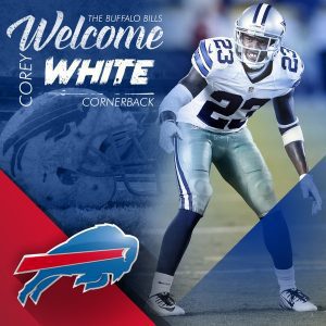 Bills have signed former Cowboys cornerback Corey White