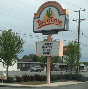 Hey Johnny at least one place wants to hire you