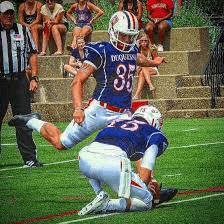 Duquesne kicker Austin Crimmins is closing in on records. He is a monster 