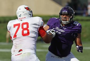 Cameron Lee is a wall on the Illinois State offensive line that helped pave the way to records being shattered with Marshaun Coprich in the backfield.