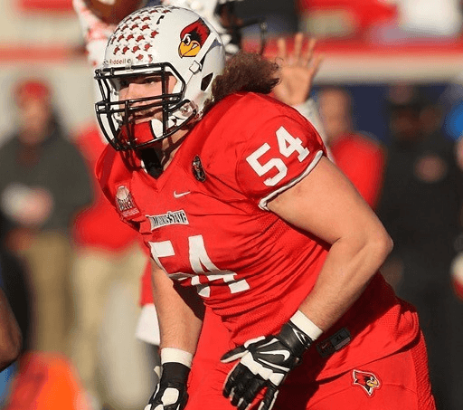 Illinois State University offensive lineman Mark Spelman is a monster in the middle of the field