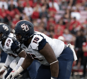 Roosevelt Donaldson of Samford is a beast. He is a monster for the Bulldogs