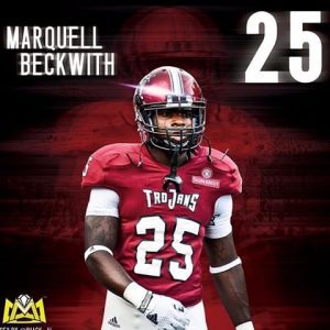 Marquell Beckwith was a graduate transfer to Alabama State from Troy. The kid is quick and can catch out the backfield