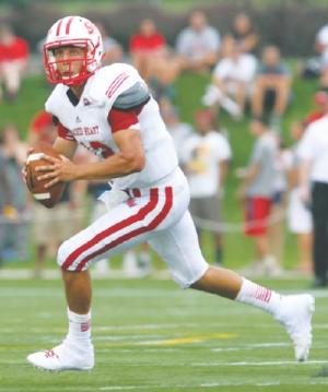 Sacred Heart quarterback R.J. Noel is a dual threat quarterback that reminds me of Russell Wilson