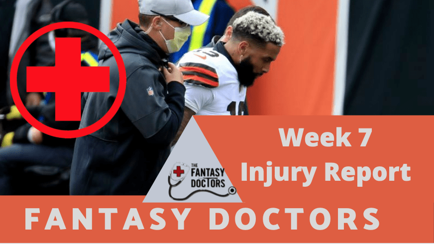 Fantasy Doctors week 7 injury report