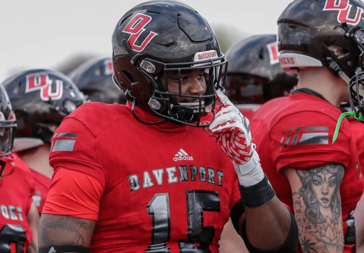 Giovanni Kizer the big and athletic defensive end from Davenport University