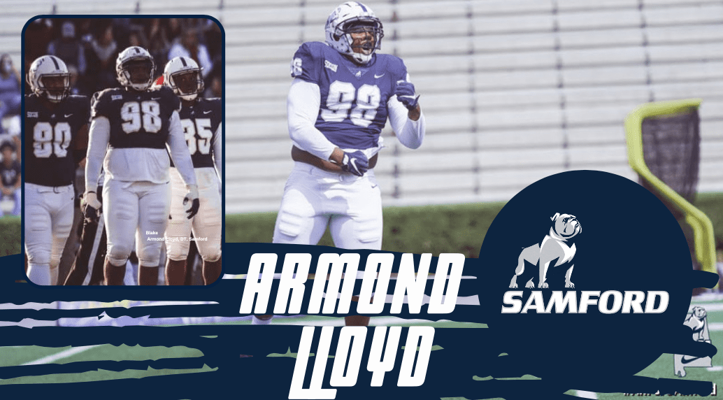 Samford University defensive lineman Armond Lloyd is a wrecking ball. He has been dominating his competition