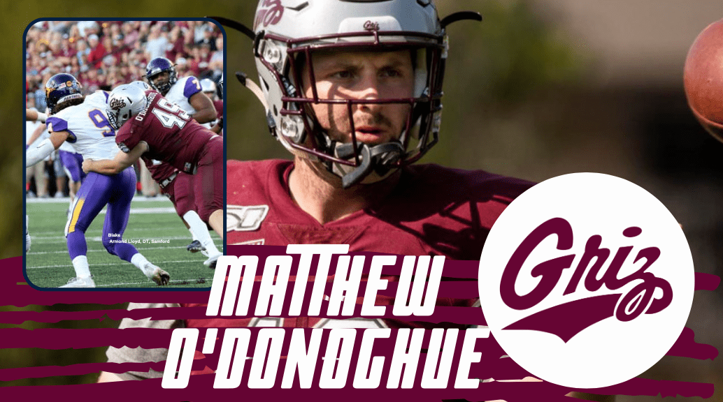 It is not that often when a longsnapper is given some love by the media. Well, we at NFL Draft Diamonds love our longsnappers, and Matthew O'Donoghue from Montana is a special kid. We are huge fans, and he is someone we love to watch. He recently sat down with us for this exclusive Zoom Interview with Draft Guy Jimmy Williams from Draft Diamonds Make sure you hit the like button and subscribe to our channel!