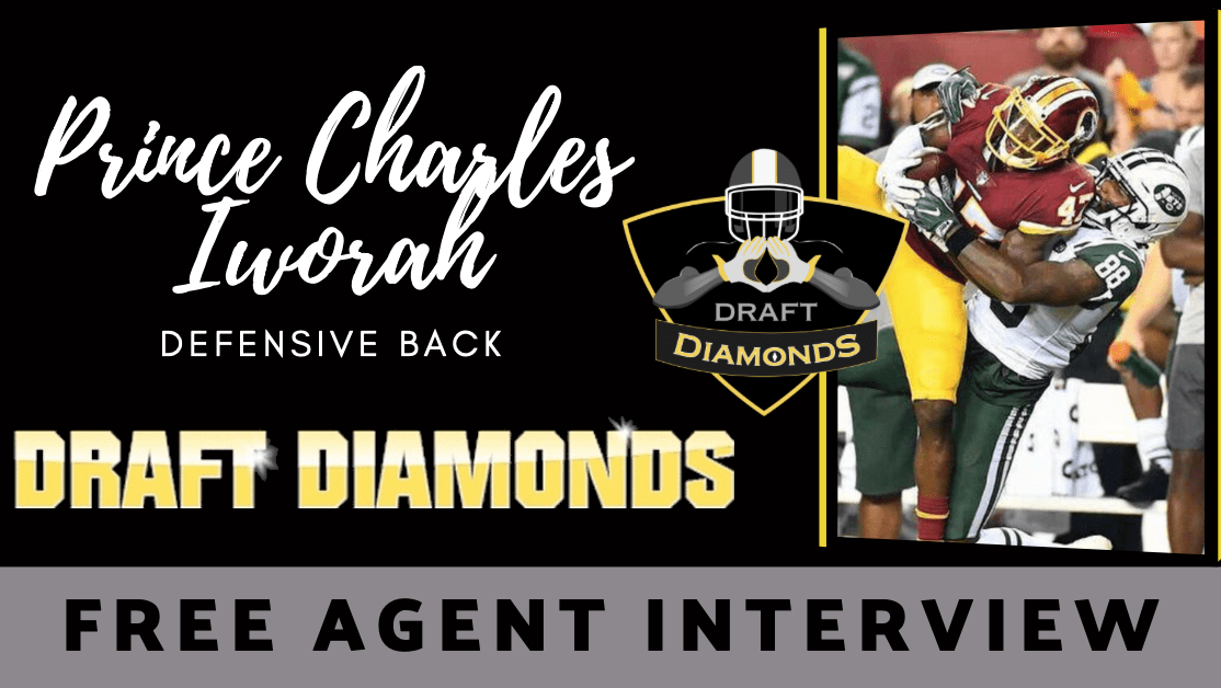 Prince Charles Iworah the free agent Defensive Back was recently at the HUB Football camp and he blew up! He sat down with Justin Berendzen.
