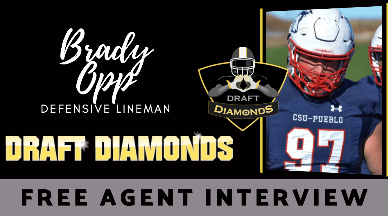 Brady Opp the fierce and competive defensive lineman formerly of CSU-Pueblo recently sat down with Justin Berendzen.