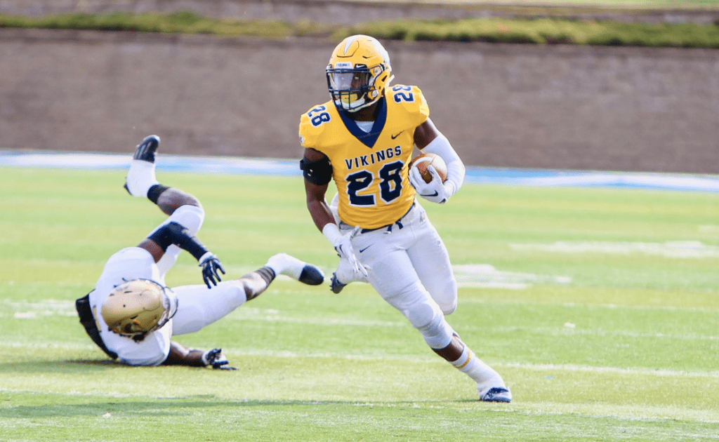 Rudolh Sinflorant the standout running back from Augustana University recently sat down with NFL Draft Diamonds owner Damond Talbot
