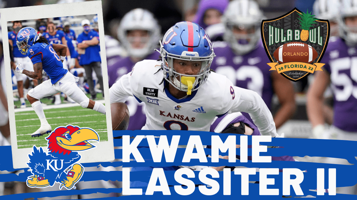 Kansas wide receiver Kwamie Lassiter II is headed to Orlando to play in the 2022 Hula Bowl. Check out this exclusive Zoom interview sponsored by Carl Black of Orlando.
