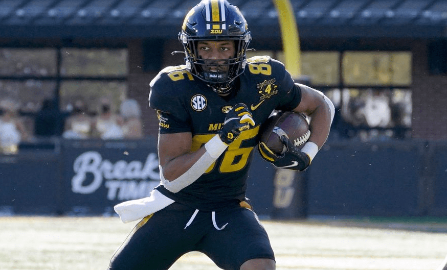 Keep an eye on redshirt junior wide receiver Tauskie Dove who has 552 receiving yards today as Missouri played Army in the Armed Forces Bowl